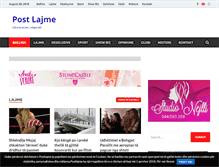 Tablet Screenshot of postlajme.com